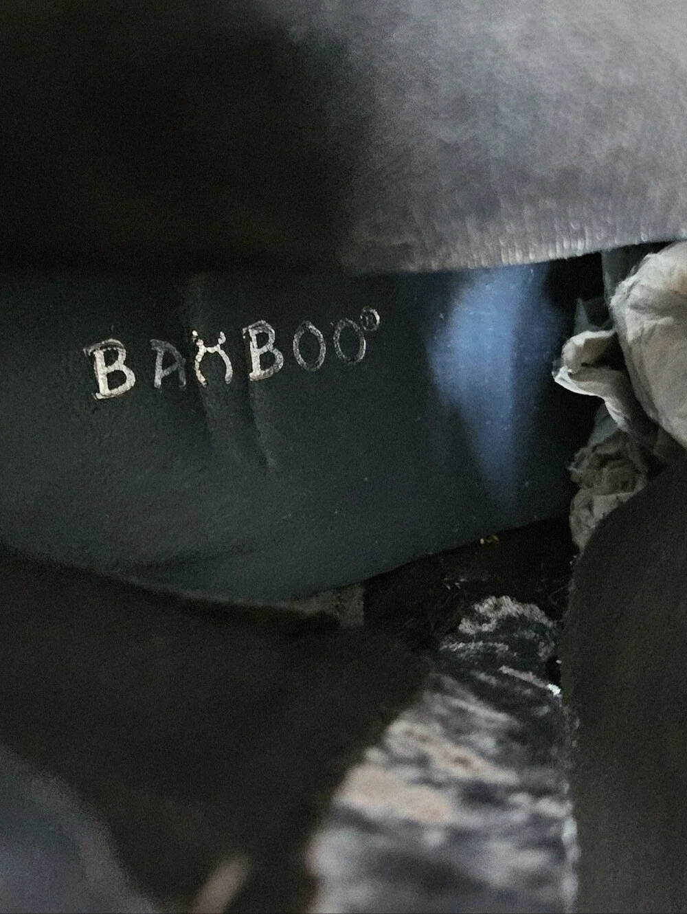 NWOT Bamboo Suede Ankle Boots